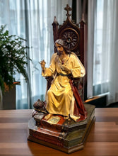 Cargar imagen en el visor de la galería, Corazon de Jesús Entronizado Antiguo