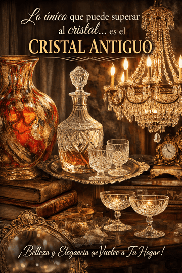 Increíble Cristalería Antigua: Belleza que vuelve a tu hogar - Cositas Antiguas – La Guadaña, Anticuarios Online en Jerez