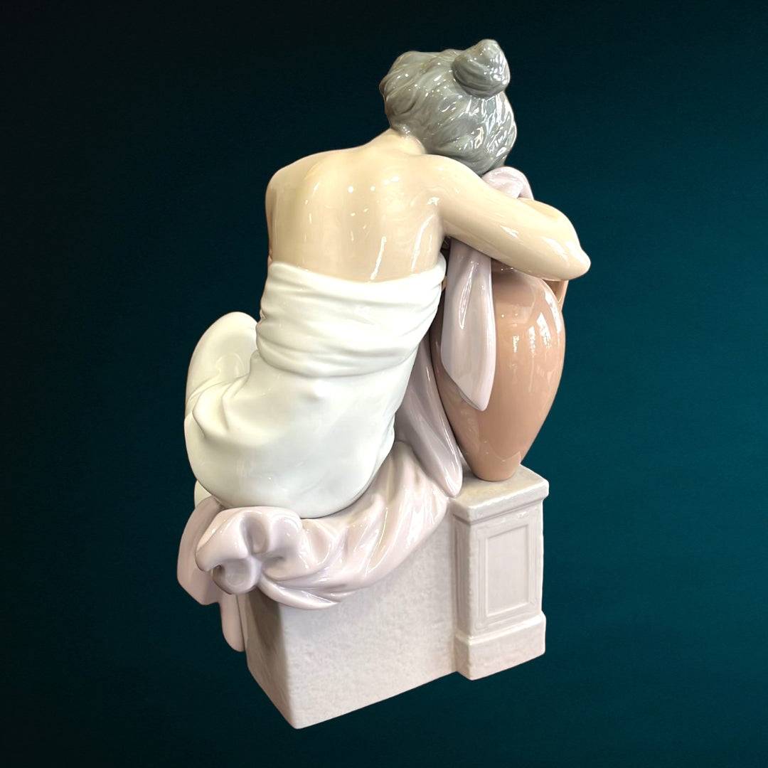 Lladro porcelain figurine island embroiderer