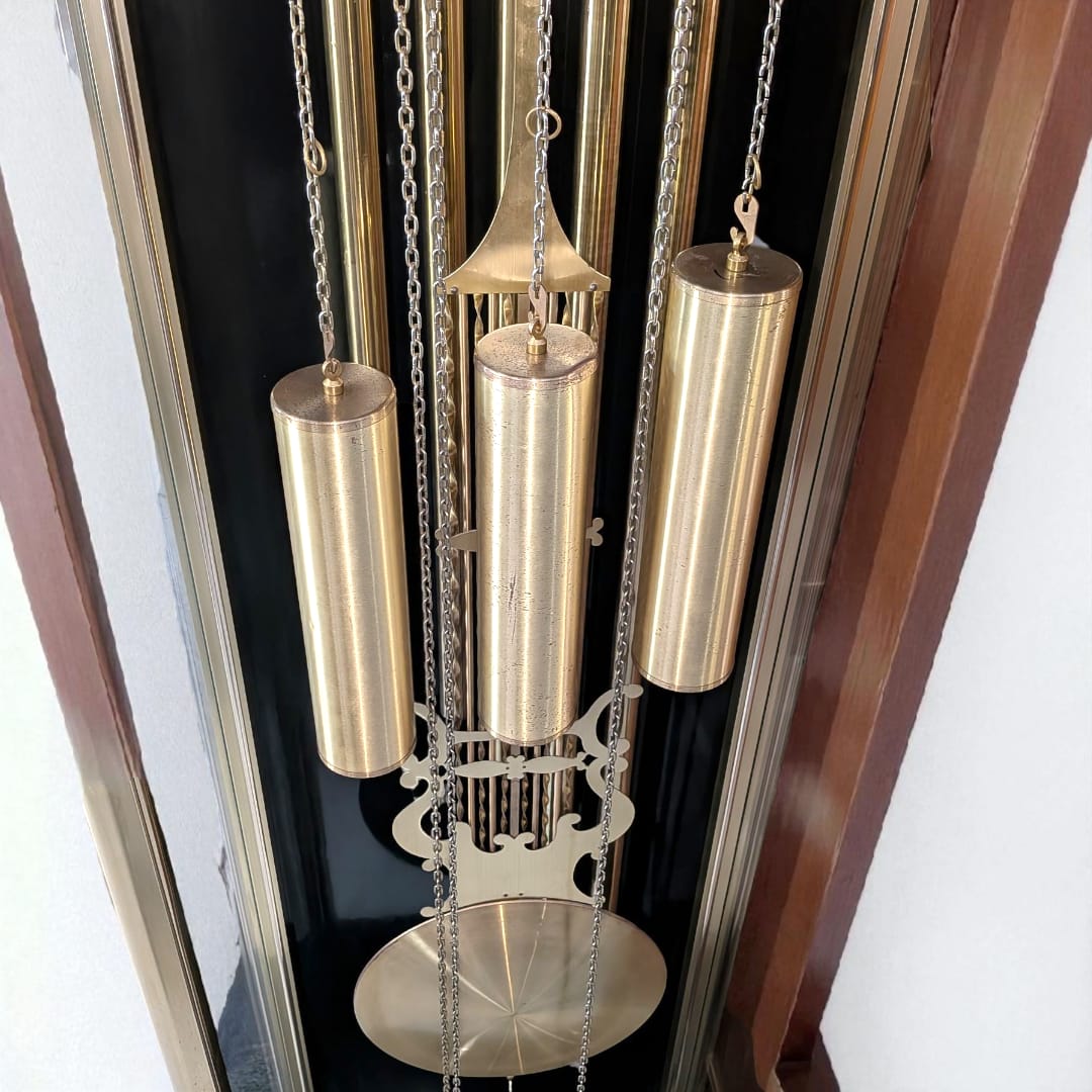 Reloj Esqueleto 1965 con caja acristalada y mecanismos visibles.