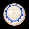 Base de cuenco del lote de porcelana china: tazón + 4 cuencos y cucharas, con diseño azul y blanco y caracteres chinos. Ideal para decoración.