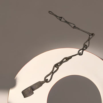 Cadena de forja antigua para chimenea y calderos