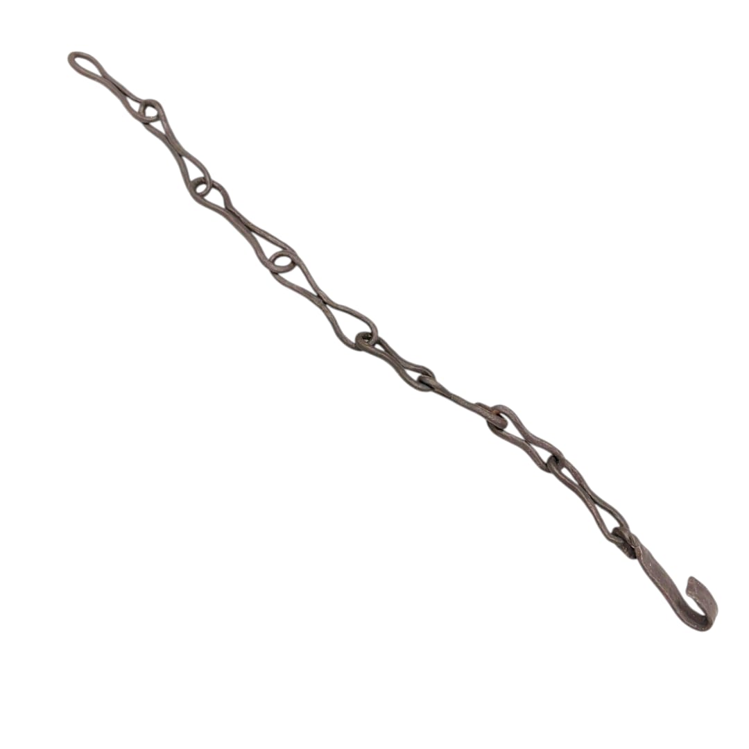 Cadena de forja antigua para chimenea y calderos