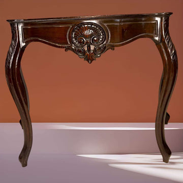 Consola de caoba estilo isabelina clásica