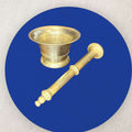 Mortero de bronce clásico para decoración