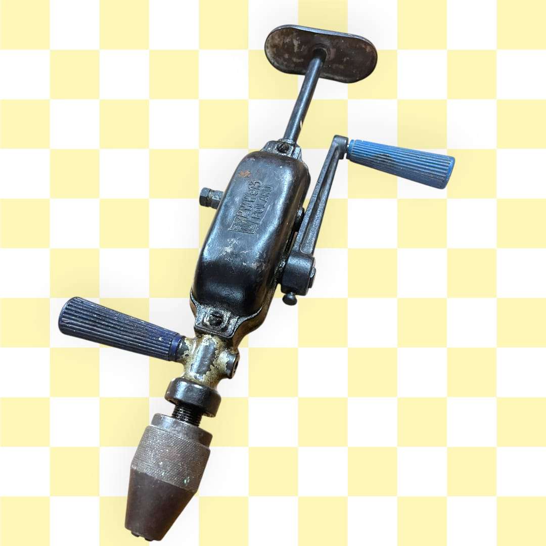 Berbiquí Antiguo Taladro Manual Mecánico de Colección