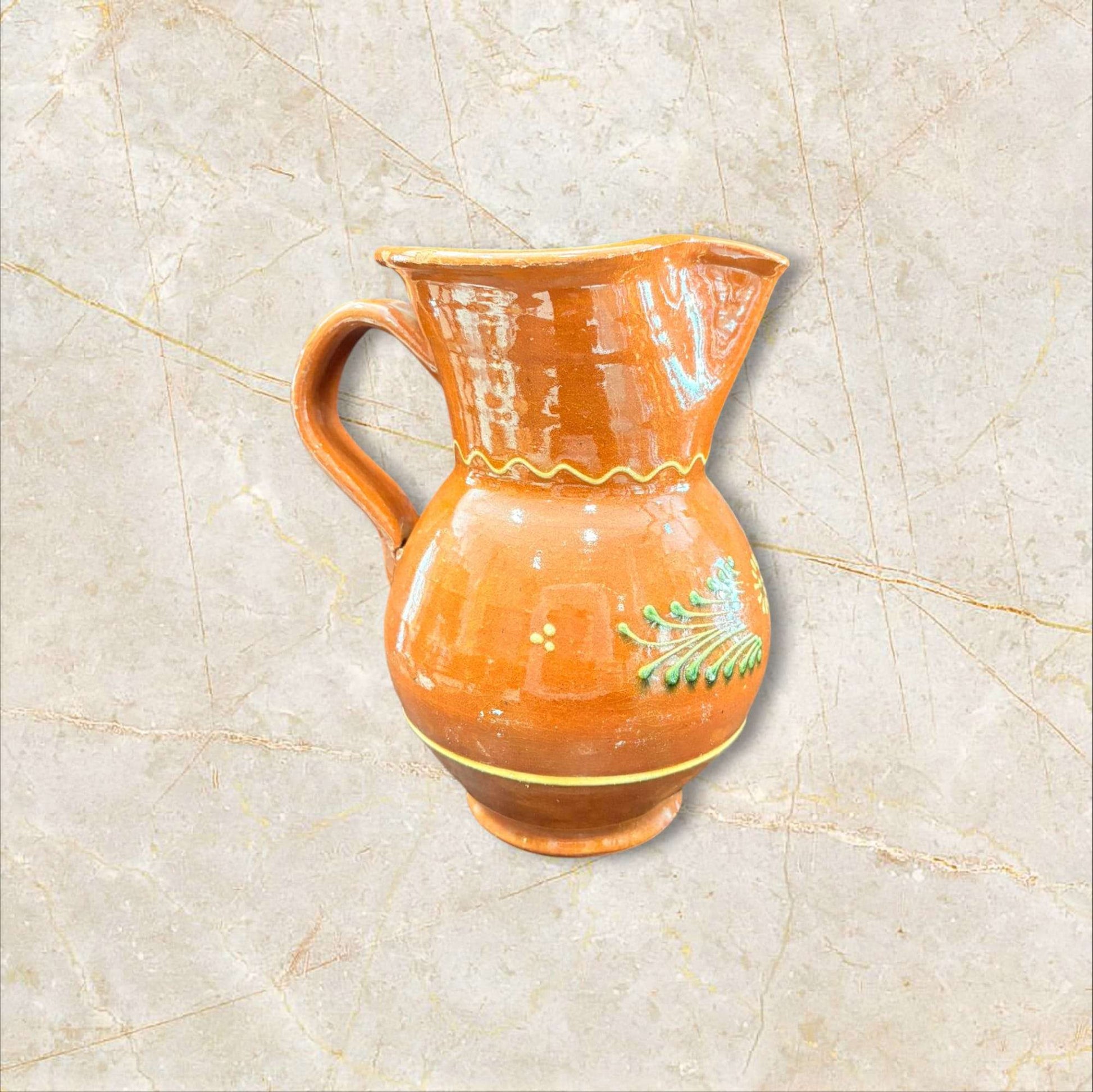 Jarra cerámica esmaltada clásica