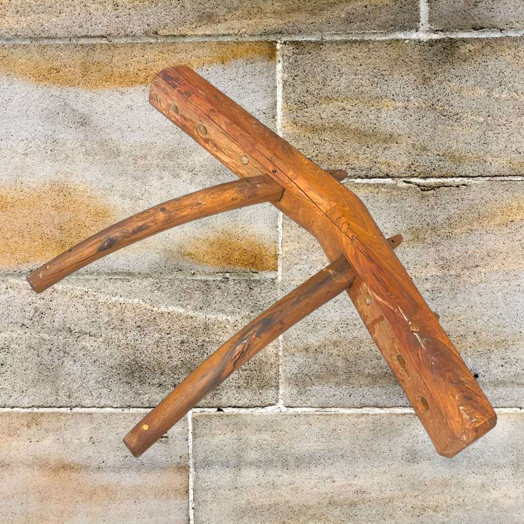 Yugo de madera rústico decorativo 72 cm para decoración rural y espacios con carácter