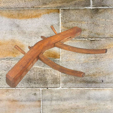 Yugo de madera rústico decorativo 72 cm en decoración rural