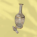 Licorera de cristal con hilo dorado tallado elegante para decoración de hogar y colección