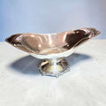 Centro de mesa frutero de metal plateado elegante para decoración de hogar y jardín