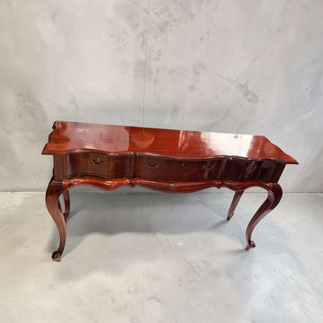 Consola de caoba con cubertero | Mueble antiguo único