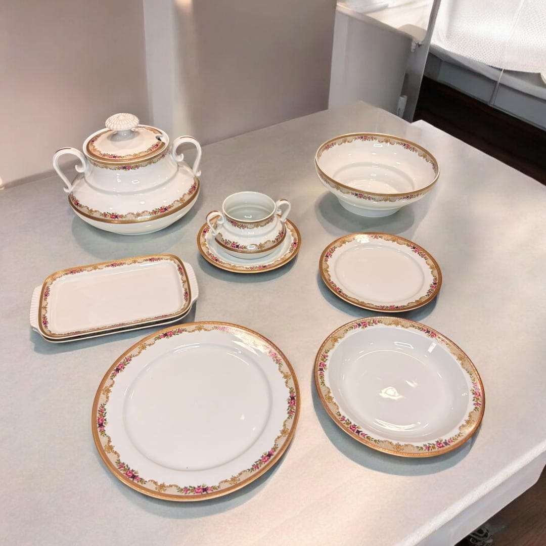 Vajilla de porcelana Santa Clara | Elegancia clásica