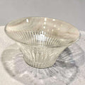 Frutero de cristal RCR italiano decorativo con diseño tallado y acabado brillante