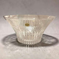 Frutero de cristal RCR italiano decorativo con diseño tallado y brillo