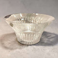 Frutero de cristal RCR italiano decorativo con acabado brillante y diseño tallado