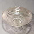 Frutero de cristal RCR italiano decorativo con patrón tallado y brillo intenso