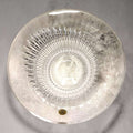 Frutero de cristal RCR italiano decorativo con diseño tallado y brillo