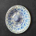 Platos decorativos de cerámica pintados a mano en azul y blanco, con diseño andalusí para pared o colección