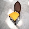 Pareja de sillas antiguas de madera con rejilla y asiento tapizado - Cositas Antiguas – La Guadaña, Anticuarios Online en Jerez , vender antigüedades, muebles antiguos