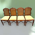 Su función original era servir como asiento de comedor, aportando comodidad, ligereza visual y distinción alrededor de una mesa principal. 