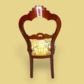 Silla isabelina de caoba y asiento tapizado floral - Cositas Antiguas – La Guadaña, Anticuarios Online en Jerez , vender antigüedades, muebles antiguos