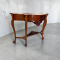 Consola isabelina de caoba tallada para el recibidor - Cositas Antiguas – La Guadaña, Anticuarios Online en Jerez , vender antigüedades, muebles antiguos