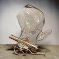Calienta copas vintage con cañón y copa de cristal - Cositas Antiguas – La Guadaña, Anticuarios Online en Jerez , vender antigüedades, muebles antiguos