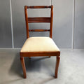 Lote de 6 sillas de comedor de caoba con asiento tapizado - Cositas Antiguas – La Guadaña, Anticuarios Online en Jerez , vender antigüedades, muebles antiguos