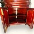 Vitrina esquinera de caoba con puerta de cristal - Cositas Antiguas – La Guadaña, Anticuarios Online en Jerez , vender antigüedades, muebles antiguos