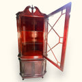 Vitrina esquinera de caoba con puerta de cristal - Cositas Antiguas – La Guadaña, Anticuarios Online en Jerez , vender antigüedades, muebles antiguos