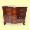 Cómoda estilo Jorge III con mármol oscuro y 4 cajones - Cositas Antiguas – La Guadaña, Anticuarios Online en Jerez , vender antigüedades, muebles antiguos