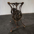 Mesa con pie de máquina de coser Wertheim y mármol - Cositas Antiguas – La Guadaña, Anticuarios Online en Jerez , vender antigüedades, muebles antiguos