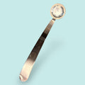 Salsera metal plateado con cristal azul cobalto y cucharón - Cositas Antiguas – La Guadaña, Anticuarios Online en Jerez , vender antigüedades, muebles antiguos
