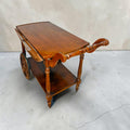 Camarera antigua de caoba con ruedas y alas plegables - Cositas Antiguas – La Guadaña, Anticuarios Online en Jerez , vender antigüedades, muebles antiguos