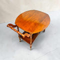 Camarera antigua de caoba con ruedas y alas plegables - Cositas Antiguas – La Guadaña, Anticuarios Online en Jerez , vender antigüedades, muebles antiguos