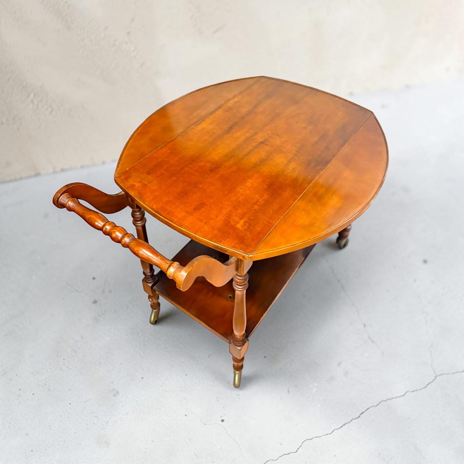 Camarera antigua de caoba con ruedas y alas plegables - Cositas Antiguas – La Guadaña, Anticuarios Online en Jerez , vender antigüedades, muebles antiguos