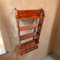 Estantería de pared de teca para libros con cuatro cajones - Cositas Antiguas – La Guadaña, Anticuarios Online en Jerez , vender antigüedades, muebles antiguos
