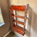 Estantería de pared de teca para libros con cuatro cajones - Cositas Antiguas – La Guadaña, Anticuarios Online en Jerez , vender antigüedades, muebles antiguos