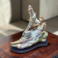 “La Diosa y el Unicornio” es una pieza de porcelana Lladró de carácter fantástico y mitológico