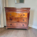 Cómoda antigua de caoba con tres cajones | Mueble clásico - Cositas Antiguas – La Guadaña, Anticuarios Online en Jerez , vender antigüedades, muebles antiguos