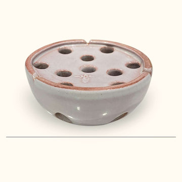 Organizador de flores cerámica esmaltada (s.XIX-XX) para decoración de hogar y arreglos florales