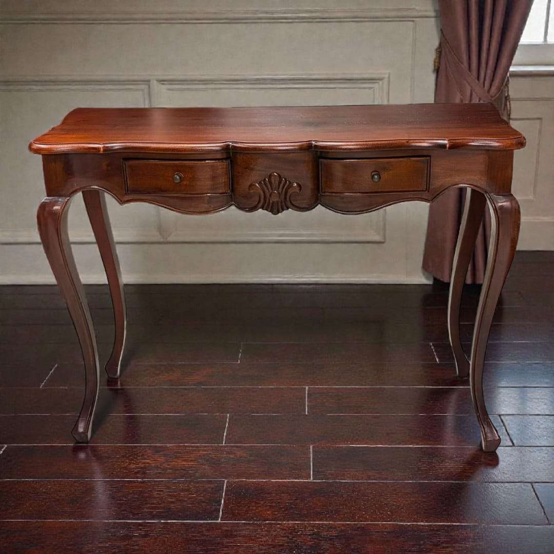 Esta consola está pensada para aportar personalidad en recibidores, pasillos, dormitorios o salones, actuando como soporte para lámparas, jarrones, bandejas decorativas o elementos que desees destacar. 