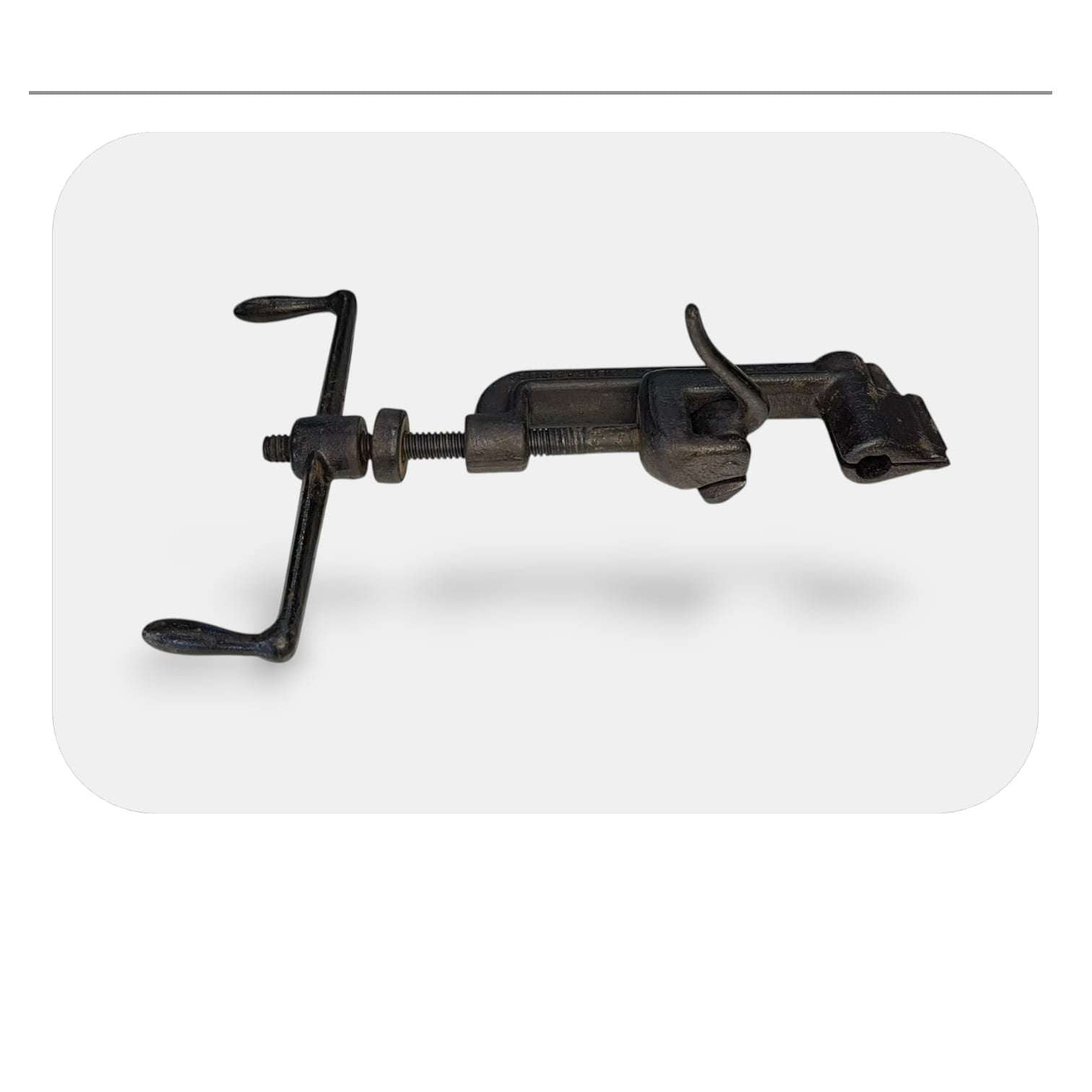 Vista superior del sistema de palanca de la flejadora BAND-IT.