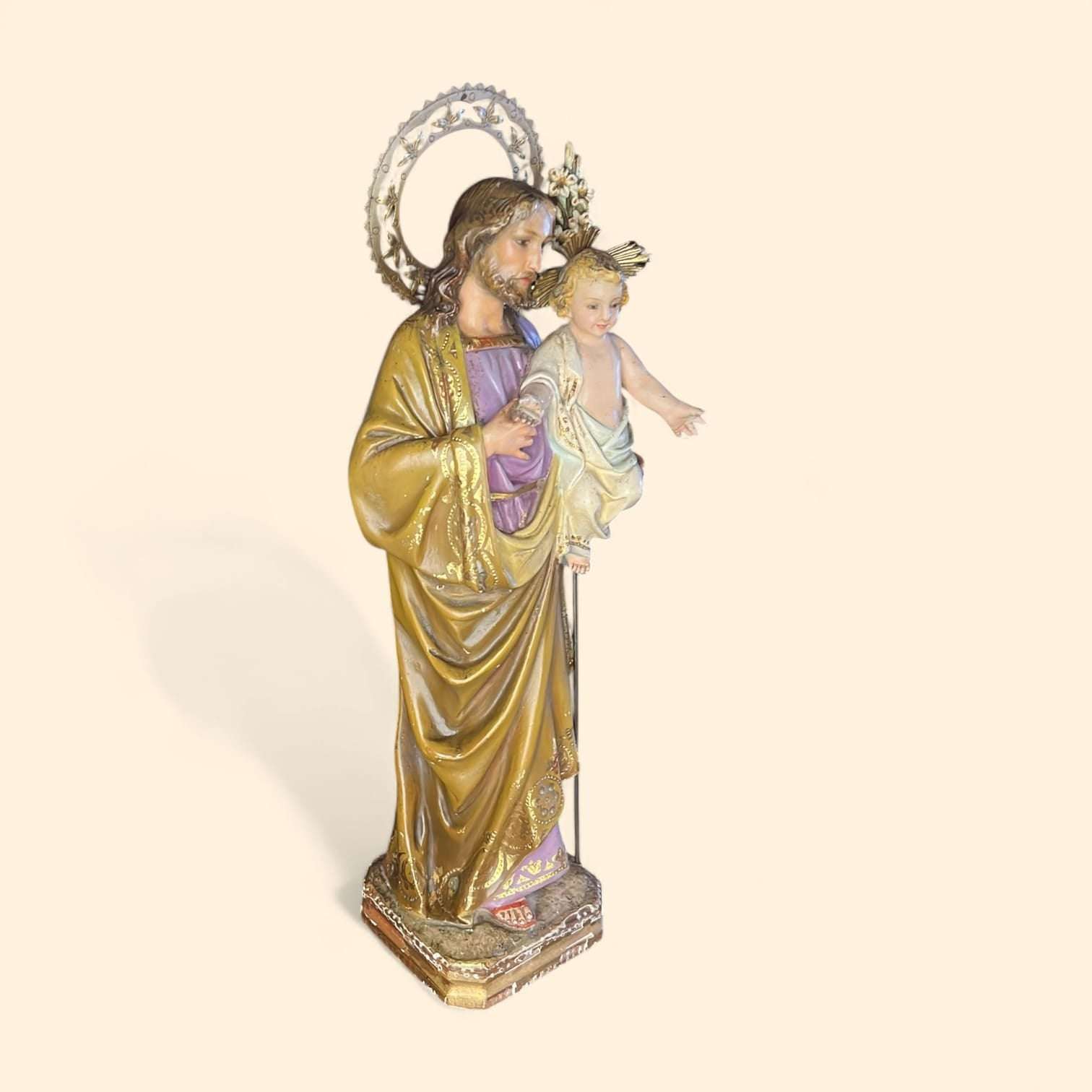 Detalle del rostro de San José de Olot