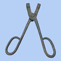 Alicates antiguos para hacer bolas de rejas de hierro, herramienta de forja artesanal con diseño robusto en hierro fundido. Ideal para decoración industrial vintage.