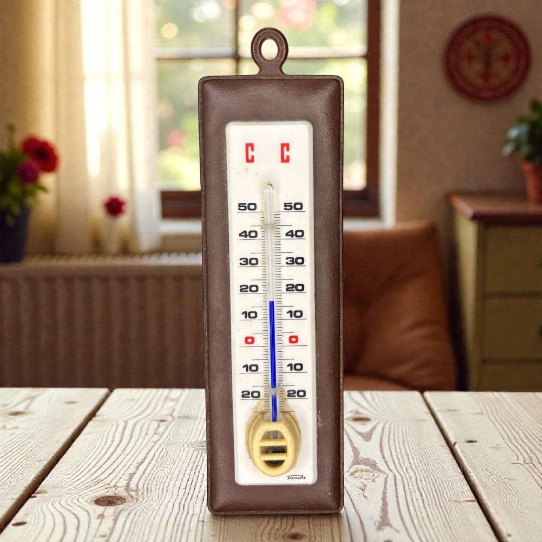 El Termómetro antiguo Termofix es una pieza auténtica de colección que combina precisión tradicional y un diseño clásico lleno de encanto. 