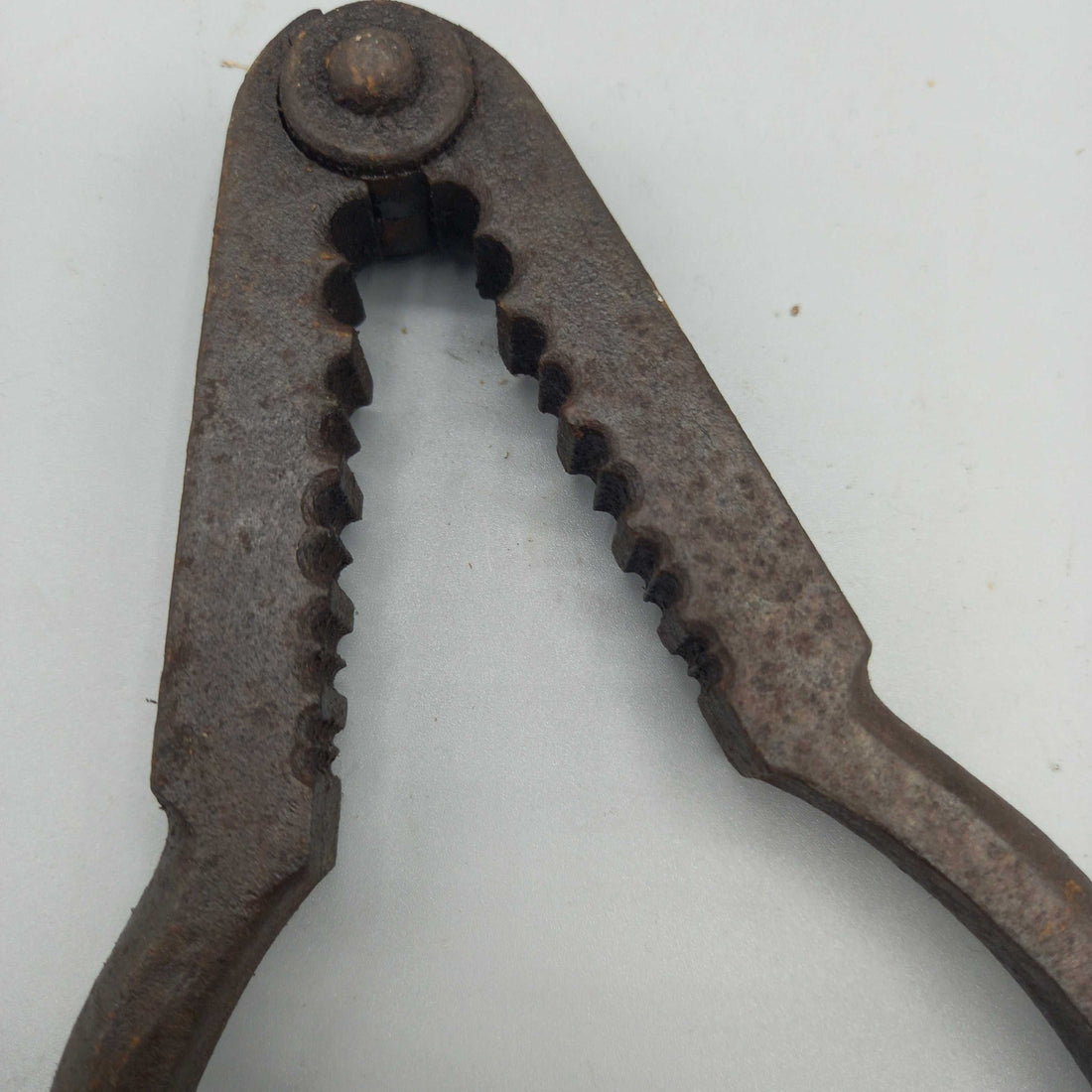 Alicate/mordaza con seguro antiguo de alta calidad – Vintage en hierro forjado, ideal para decoración rústica o colección de herramientas antiguas.