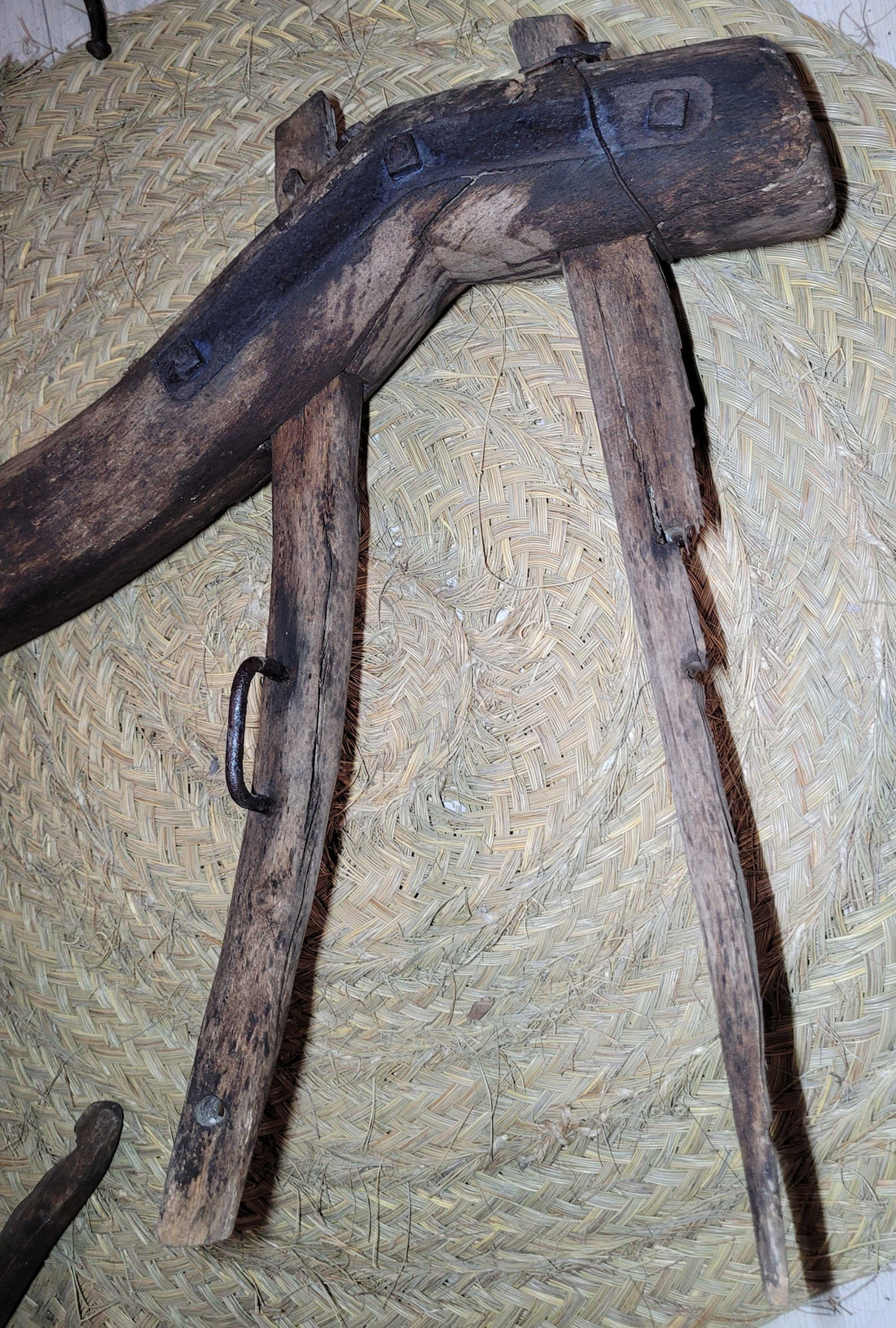 Yugo Arreo de Madera de Encina para Unir Mulas y Amarrar Tiros