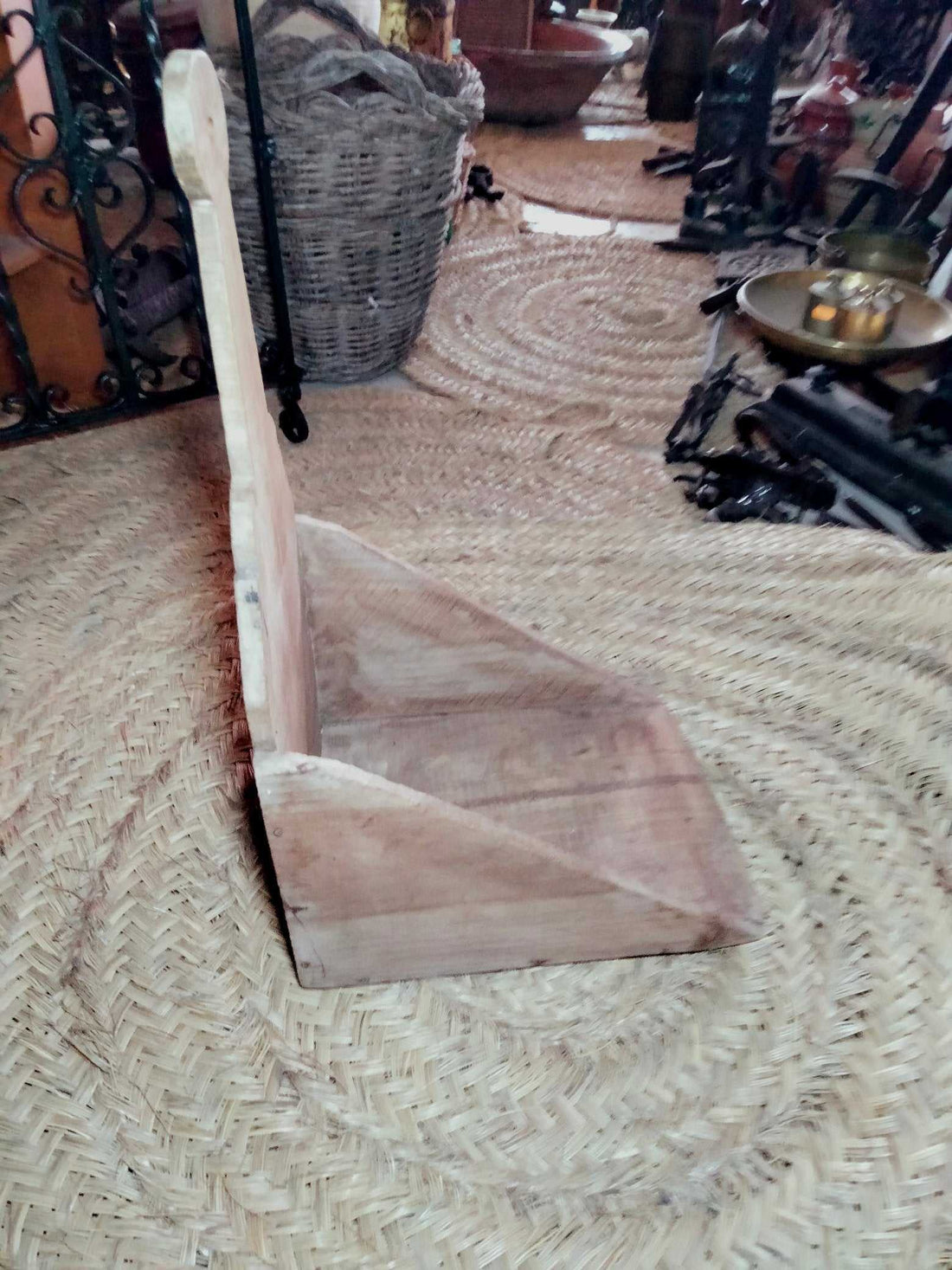 Recogedor de madera para barrer, vintage y resistente